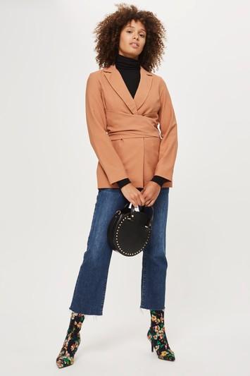 Topshop Wrap Tie Blazer