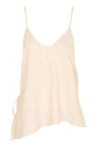 Topshop *cross Back Blush Wrap Back Camisole Top By Glamorous