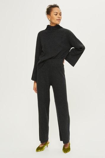 Topshop 100% Cashmere Rib Pants