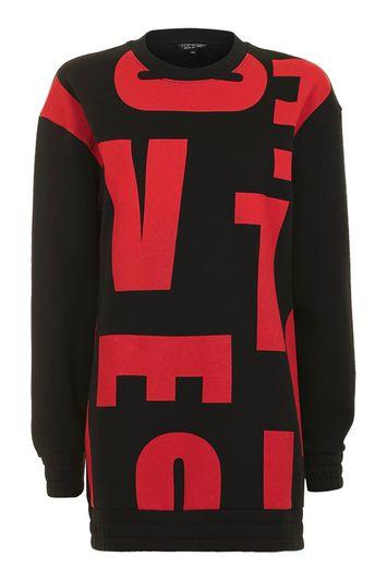 Topshop Alphabet Sweat