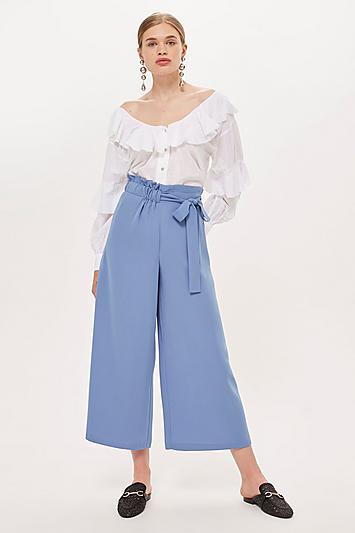 Topshop Tie Waist Culottes