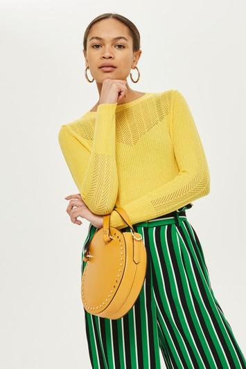 Topshop Petite Pointelle Jumper