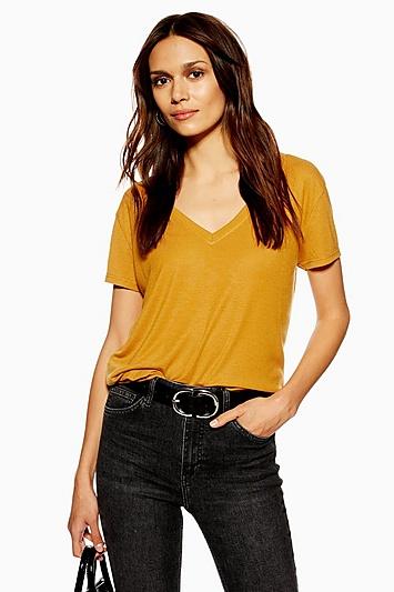 Topshop Premium V-neck T-shirt