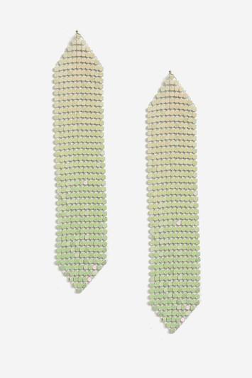 Topshop White Chainmail Drop Earrings