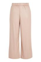 Topshop Faux Leather Wide Leg Trousers