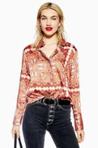 Topshop Paisley Square Shirt
