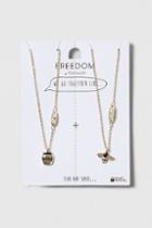 Topshop Best Friends Honey And Bee Necklaces