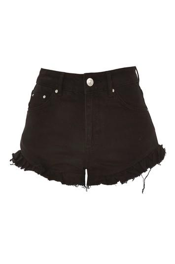 Topshop Moto Frill Hem Kiri Shorts