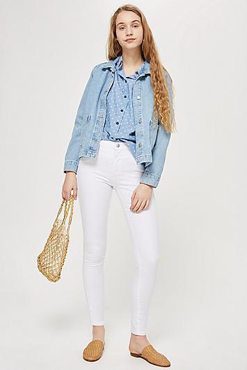 Topshop White Leigh Jeans