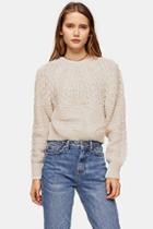 Topshop Knitted Cable Crop Jumper
