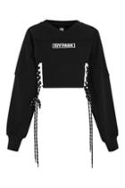 Topshop Ribbon Lace Up Jumper By Ivy Park