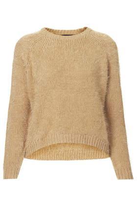 Topshop Fluffy Crew Neck Jumper