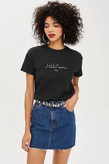 Topshop Petite Tokyo Skyline Tee