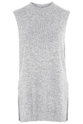 Topshop Tall Sleeveless Knitted Tunic