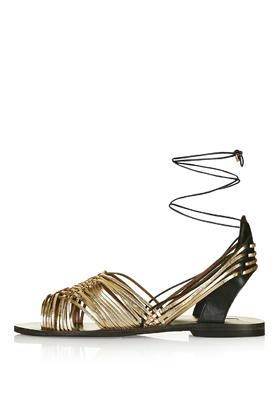 Topshop Footloose Ankle-tie Sandals