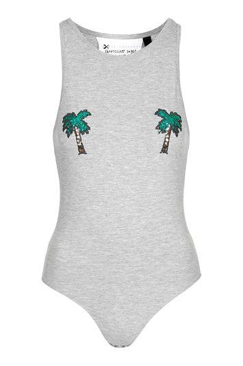 Topshop Sequin Palm Body By Tee & Cake