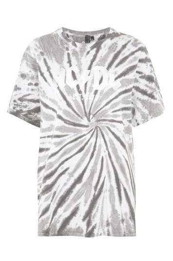 Topshop Tall Ac/dc Tie Dye T-shirt By And Finally