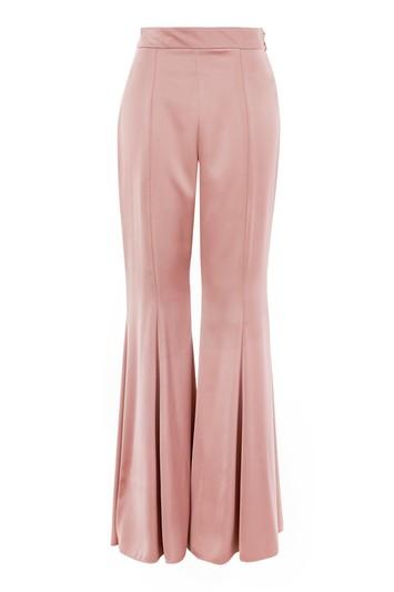 Topshop Satin Super Flare Trousers