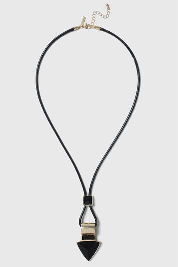 Topshop Triangle Drop Pendant Necklace