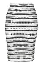 Topshop *stripe Lace Co-ord Skirt By Wal