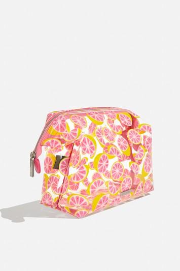 Topshop *glitter Grapefruit Wash Bag By Skinnydip