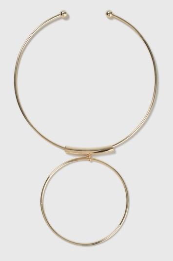 Topshop Circle Drop Torq Necklace