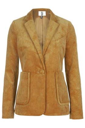 Topshop *otley Cord Blazer By Unique