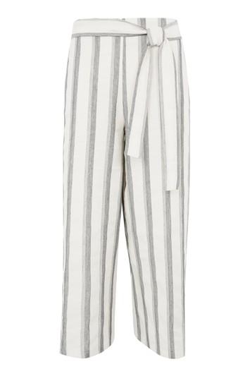 Topshop Cropped Stripe Trousers