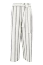 Topshop Cropped Stripe Trousers
