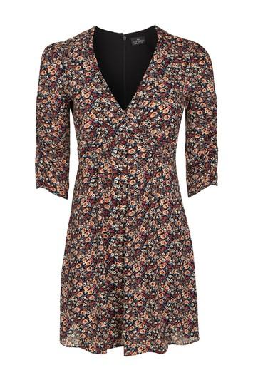 Topshop Petite Peach Pop Tea Dress