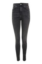 Topshop Tall Washed Black Jamie Jeans