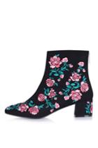 Topshop Blossom Embroidery Boots