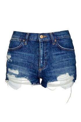 Topshop Moto Displaced Pocket Rosa Shorts