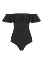 Topshop Frill Bardot Swimsuit