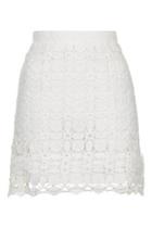 Topshop Guipure Lace A-line Skirt