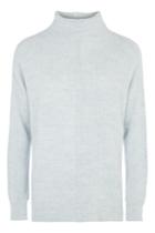 Topshop 1/2 And 1/2 Rib Jumper