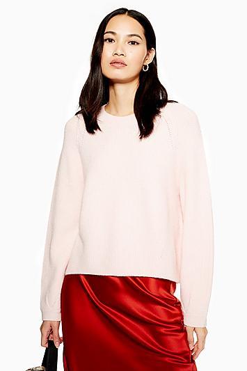 Topshop Super Soft Chevron Jumper