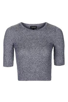 Topshop Marle Cropped Knit Tee