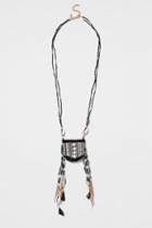 Topshop Beaded Purse Necklace