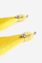 Topshop Suede Wrap Tassel Earrings