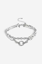 Topshop *snakeskin Design Circle Drop Choker