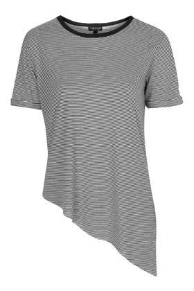 Topshop A-symmetric Stripe Tee