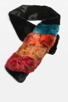 Topshop Colour Block Tip Scarf