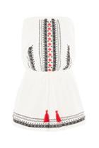 Topshop Bandeau Embroidered Playsuit