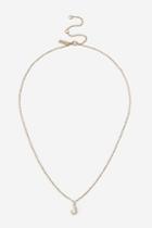 Topshop *mixed Stone J Initial Ditsy Necklace