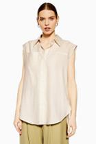 Topshop *sleeveless Shirt By Boutique