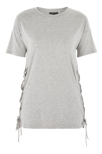 Topshop Side Lace Up T-shirt