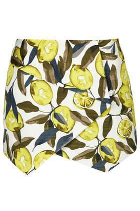 Topshop Lemon Print Skort