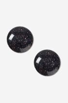 Topshop Glitter Dome Earrings
