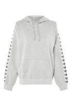 Topshop Trefoil Tape Hoody By Adidas Originals